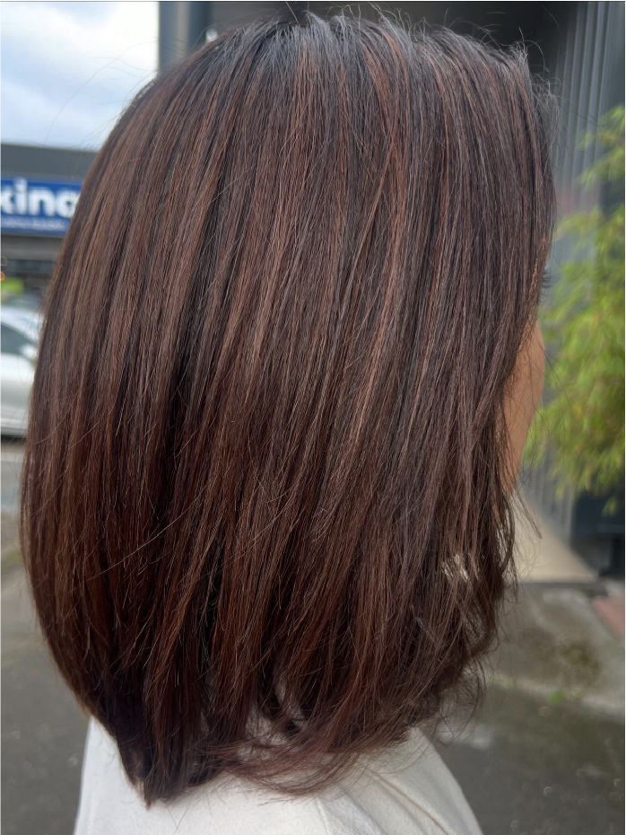 Salon de coiffure Célia Fiorini coupe de cheveux et balayage sur cheveux bruns